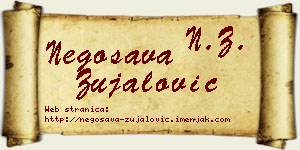 Negosava Zujalović vizit kartica